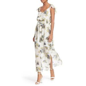 Joie Astilbe Silk Floral Maxi Dress Sz M